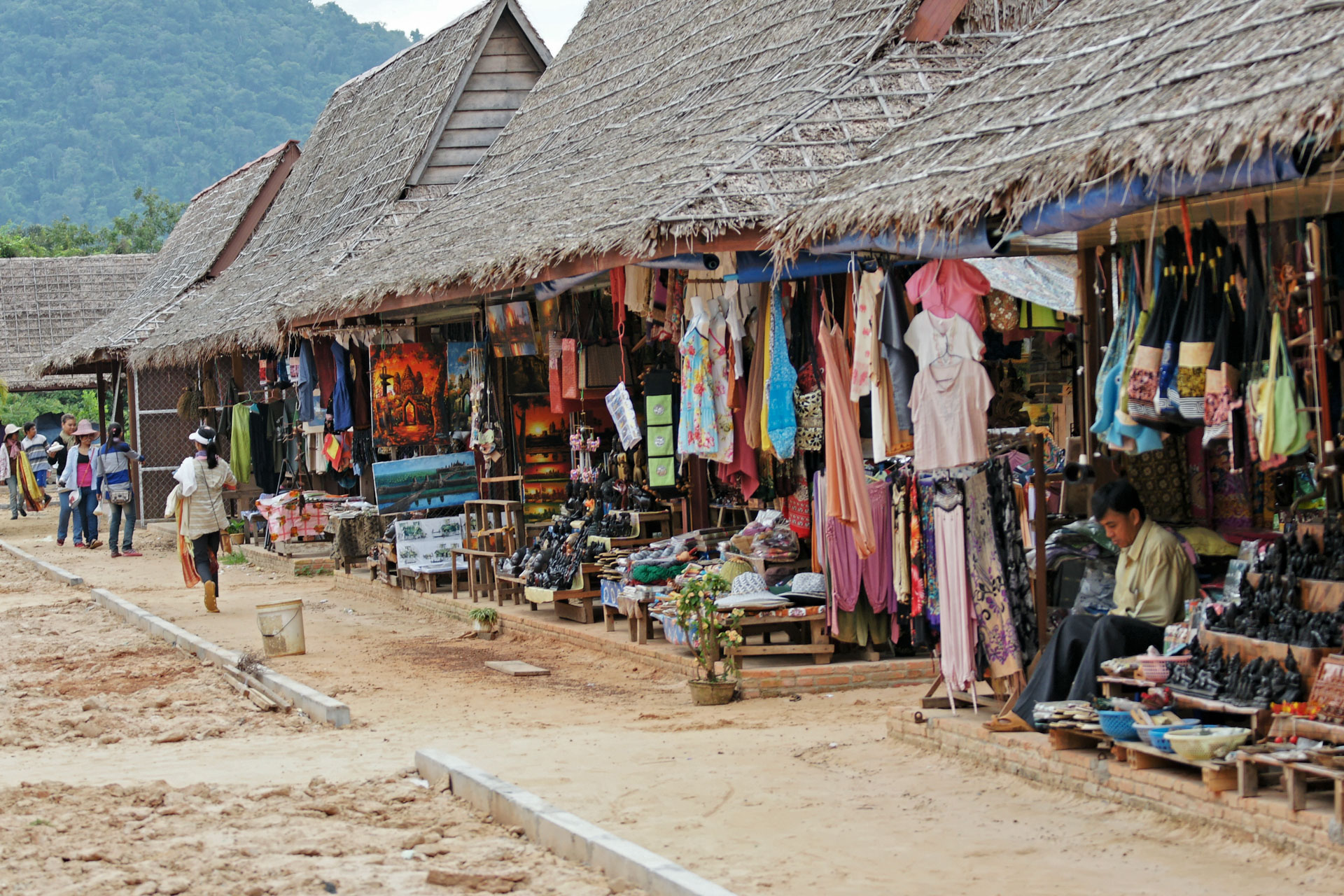Lokaler Markt in der Nähe von Banteay Srei